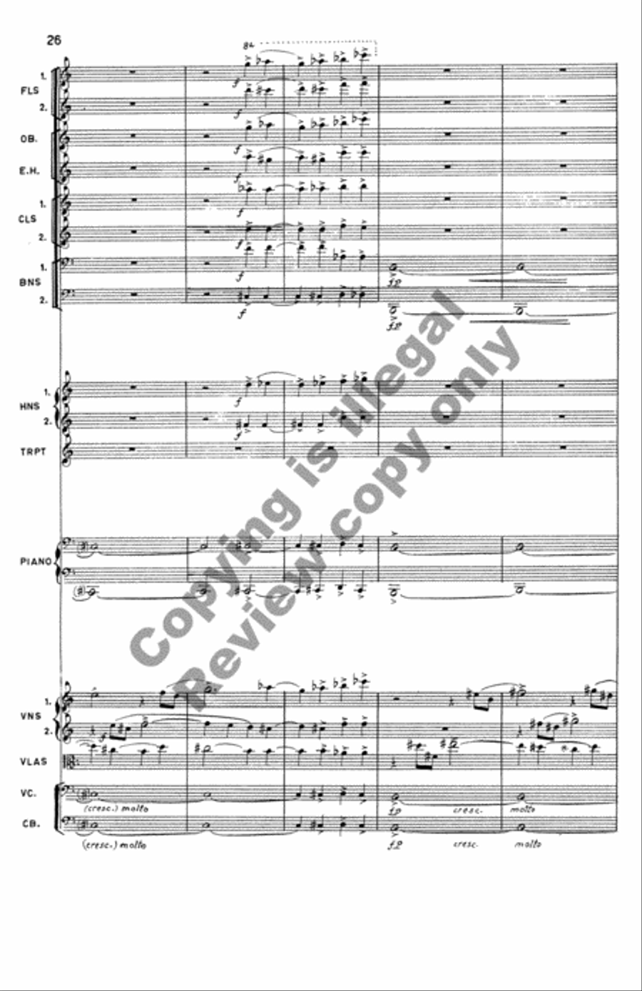 Symphony No. 3 Chamber Orchestra scores gallery preview page 13