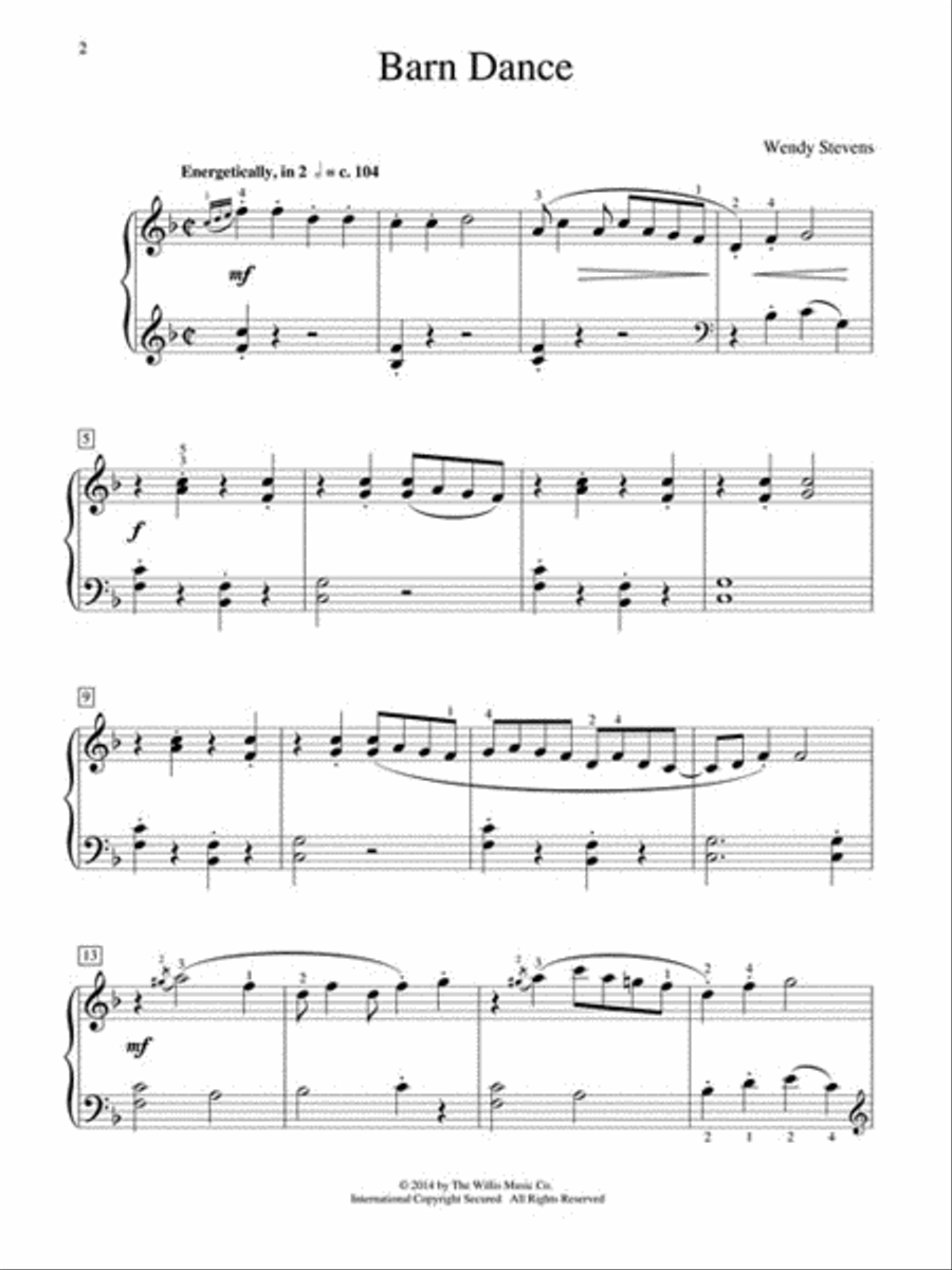 Barn Dance Piano scores gallery preview page 2