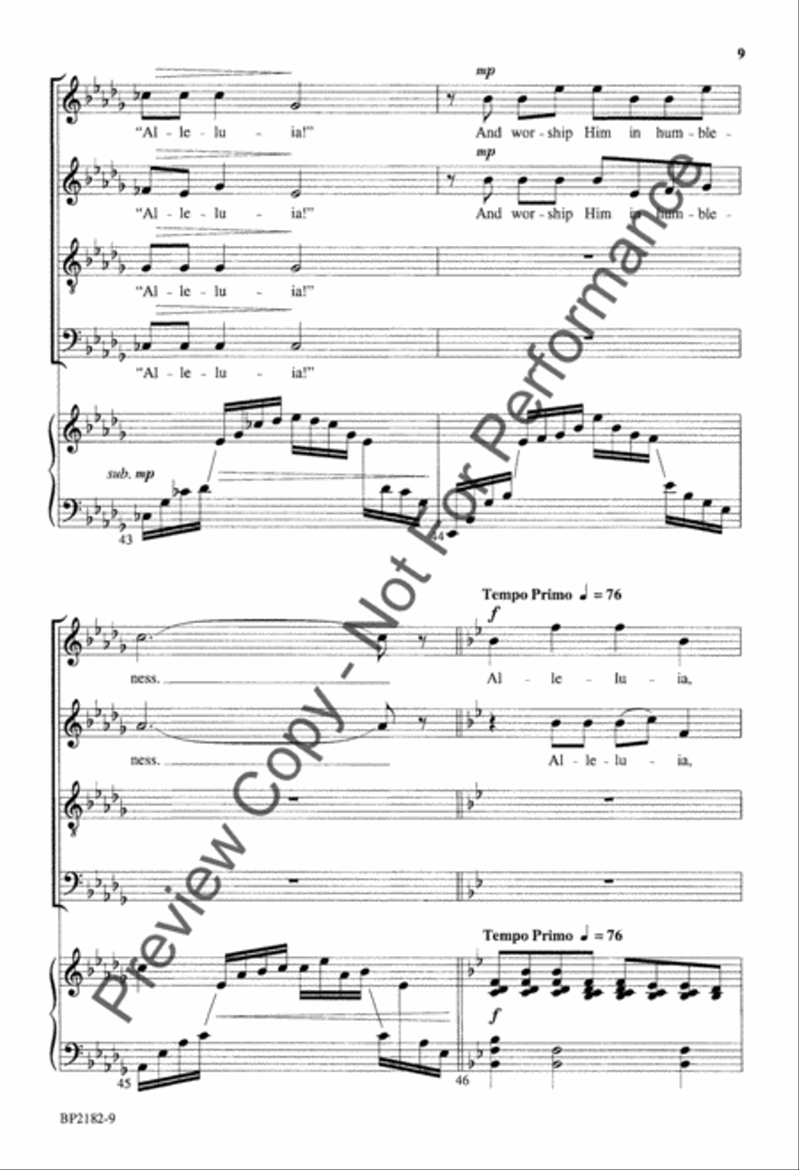 Creation Sings 4-Part scores gallery preview page 10