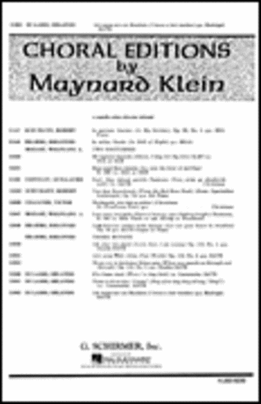 Ich Waiss Mir Ein Meidlein (I Know A Fair Maiden) TB A Cappella Arr. Klein TB scores gallery preview page 1