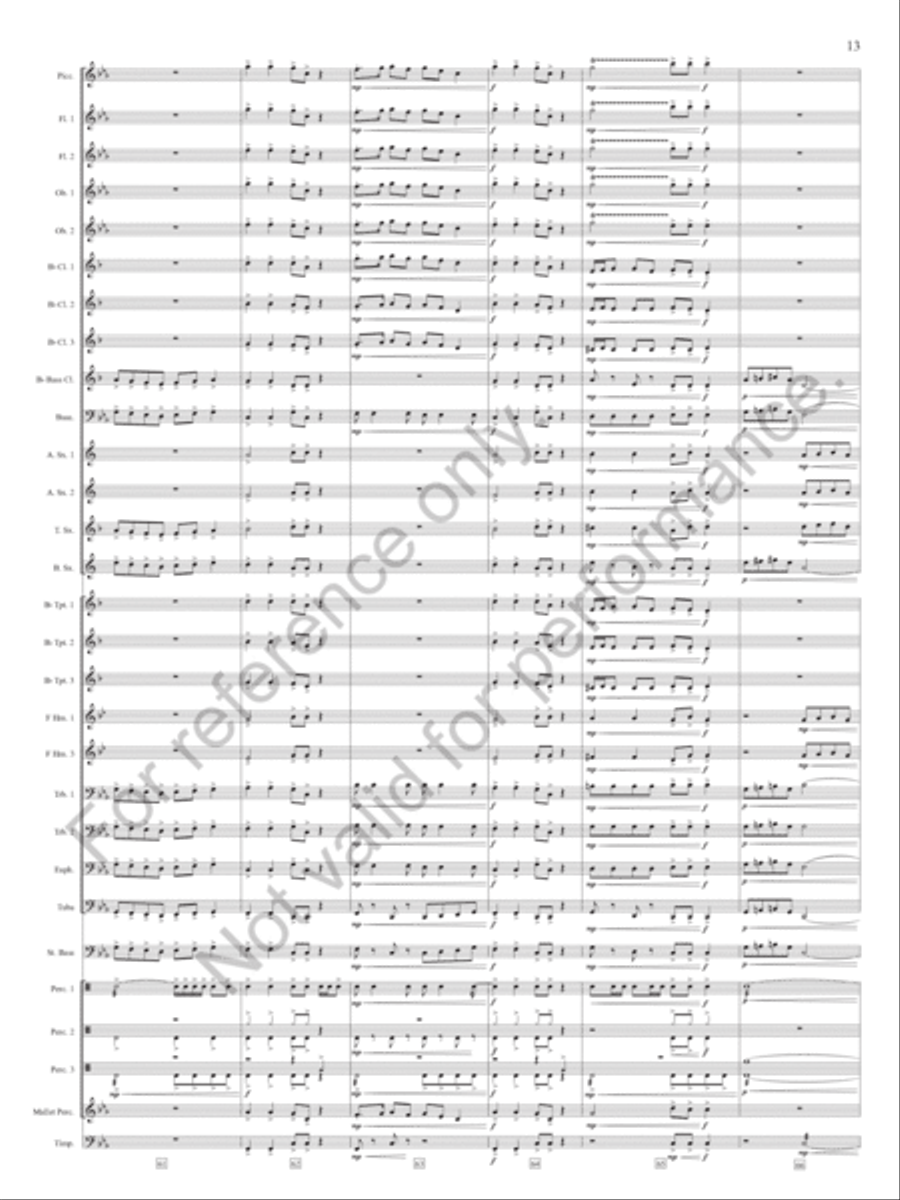 Slavonic Chorale And Dance Concert Band scores gallery preview page 14