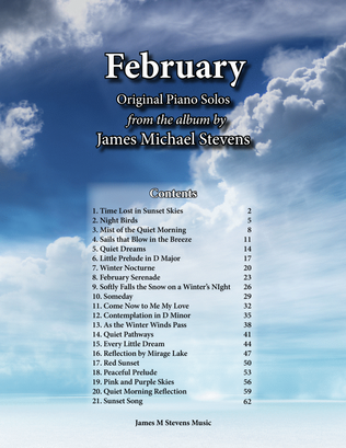 Book cover for February Piano Book