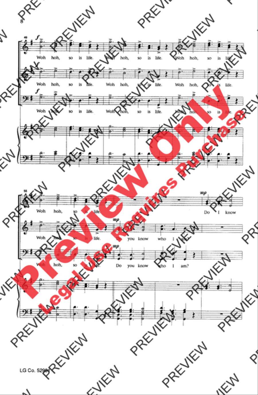 Turn the World Around 4-Part scores gallery preview page 7