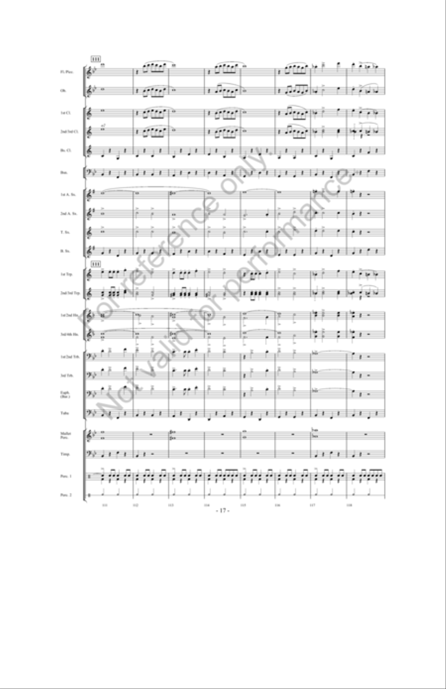 March Jubilee Concert Band scores gallery preview page 16