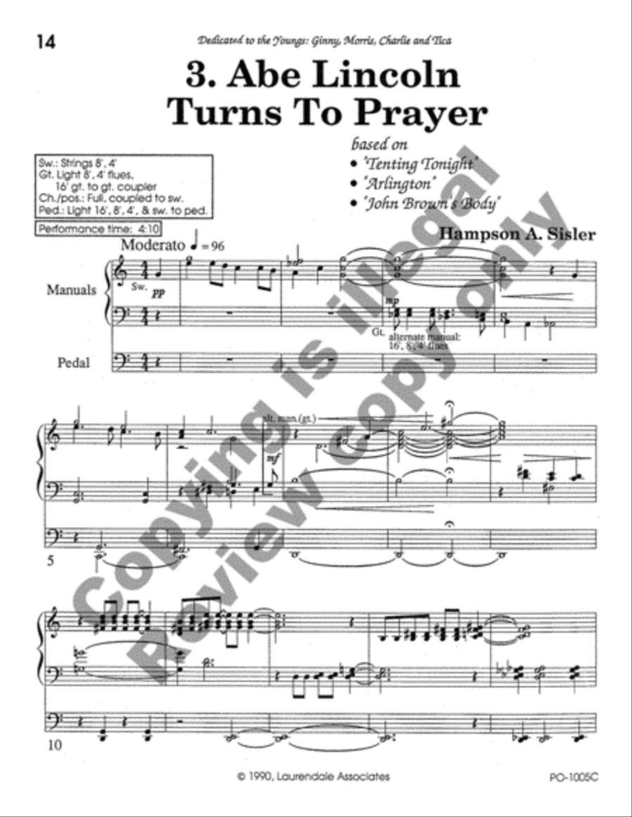American National Holidays Suite - Book I Organ scores gallery preview page 7