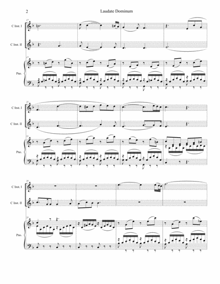 Laudate Dominum (Duet for C-Instruments - Piano Accompaniment) image number null
