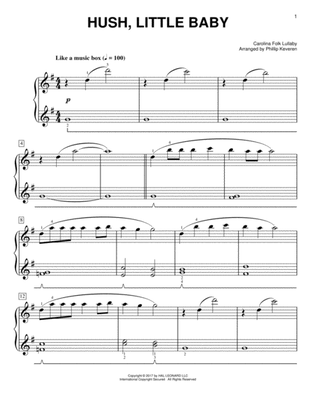 Hush, Little Baby [Classical version] (arr. Phillip Keveren)