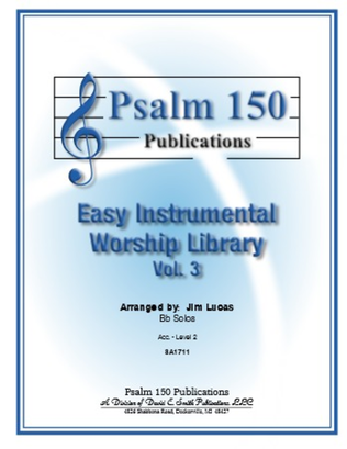 Easy Instrumental Worship Library Vol 3Bb Solos- Clar/TSax