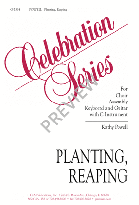 Book cover for Planting, Reaping
