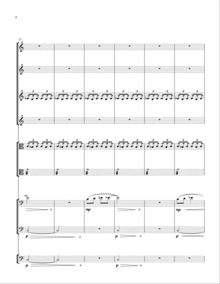 Nonet String Quartet scores gallery preview page 4