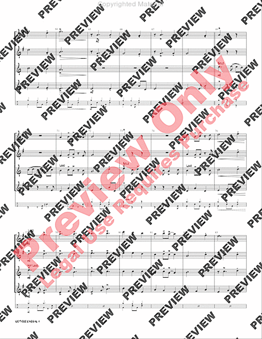 Swingin' Saxes Christmas, Set 2 Small Ensemble scores gallery preview page 18