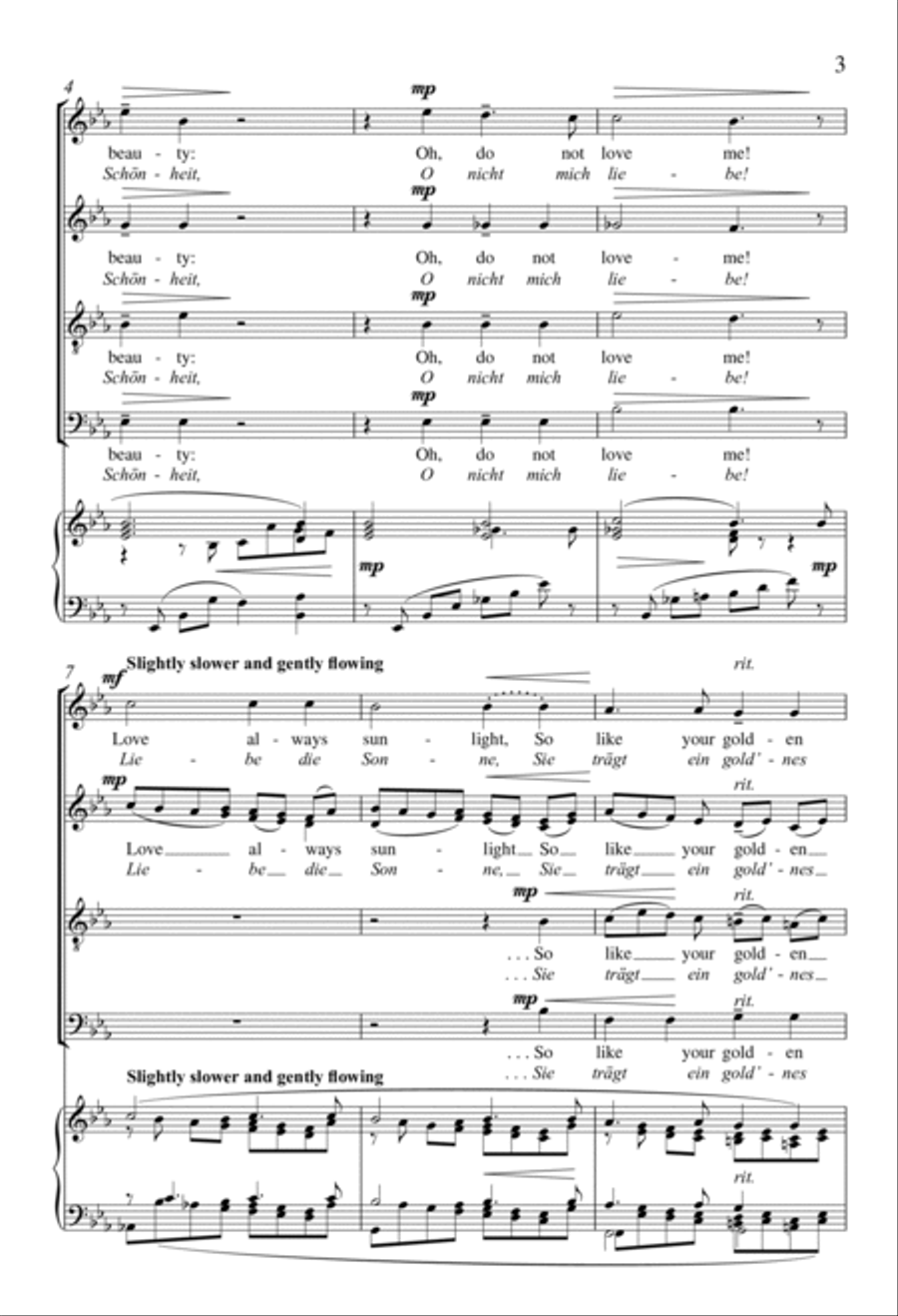 If You Love for Beauty 4-Part scores gallery preview page 2