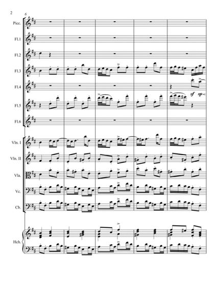 Badinerie (No.7) (For 7 Flute Solo & Strings) image number null