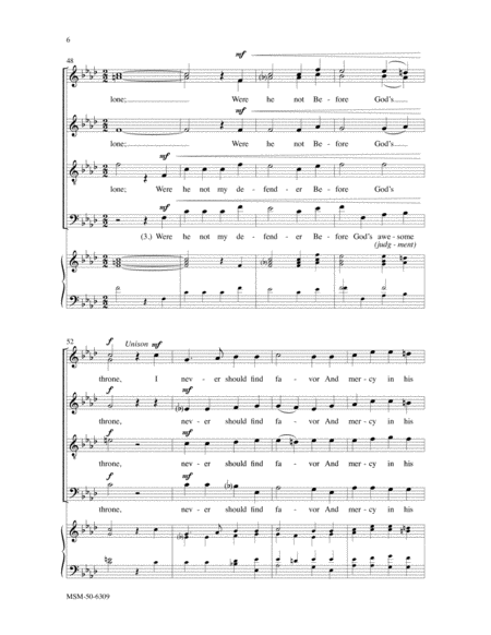 If God Himself Be For Me (Choral Score) image number null