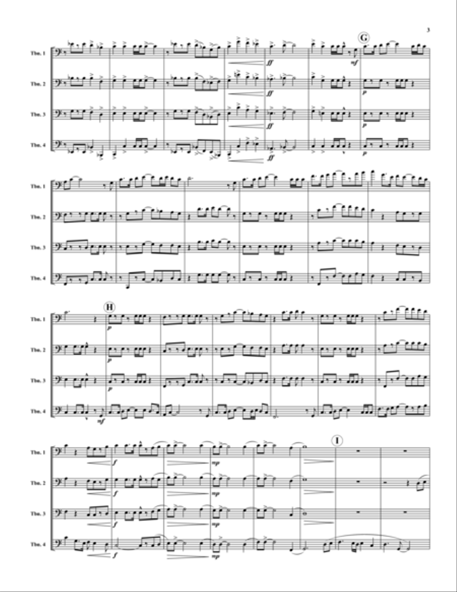 The Deputy Trombone Quartet scores gallery preview page 3