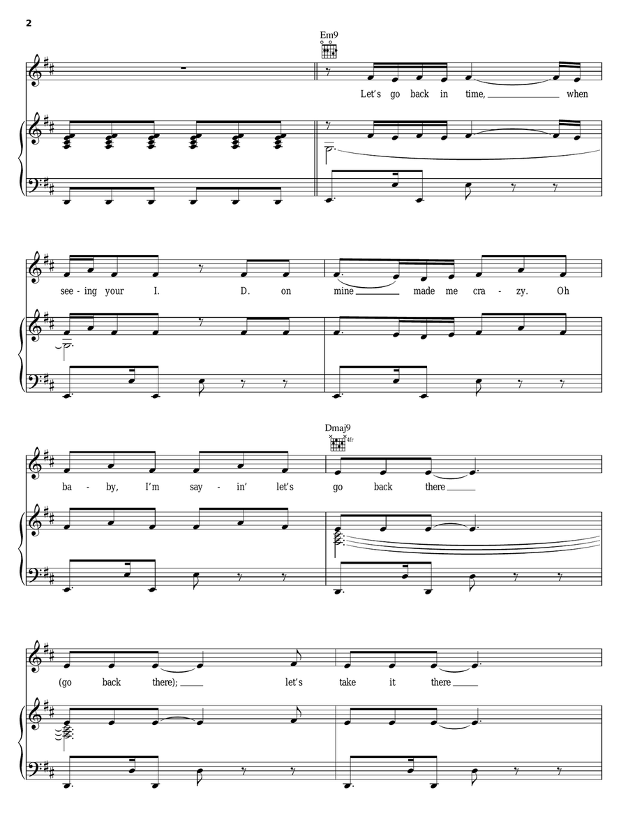 Wreckless Love Wreckless Love Piano, Vocal, Guitar scores gallery preview page 2