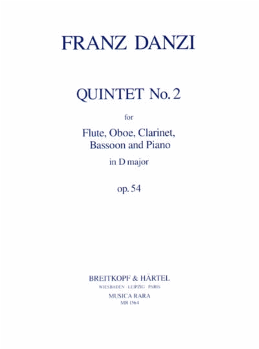 Quintet in D major Op. 54 Piano Quintet scores gallery preview page 1