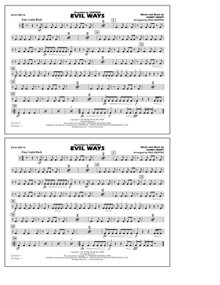 Evil Ways (arr. Paul Murtha) - Bass Drum