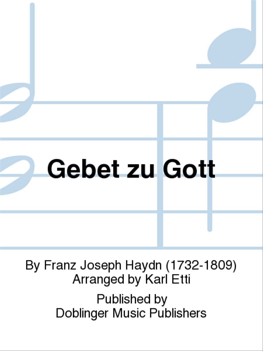 Gebet zu Gott TTBB scores gallery preview page 1