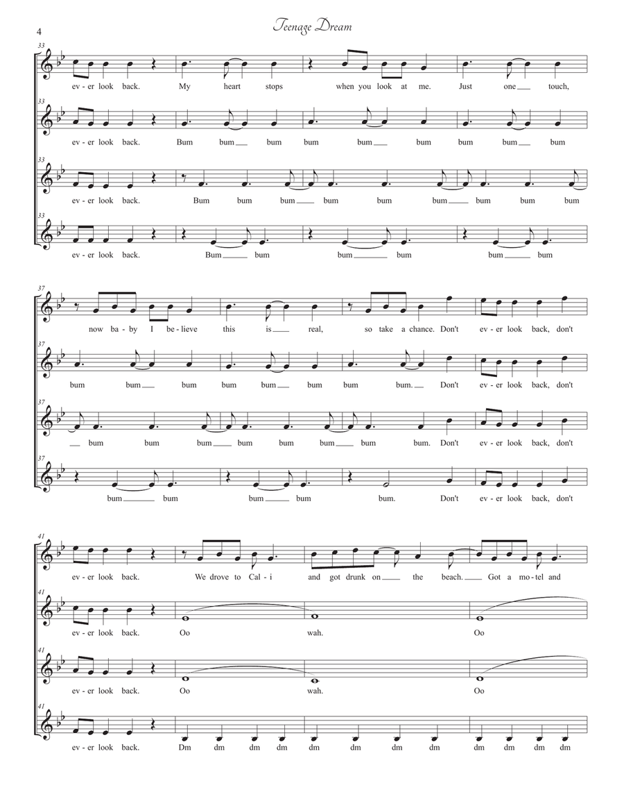 Teenage Dream SSAA scores gallery preview page 4