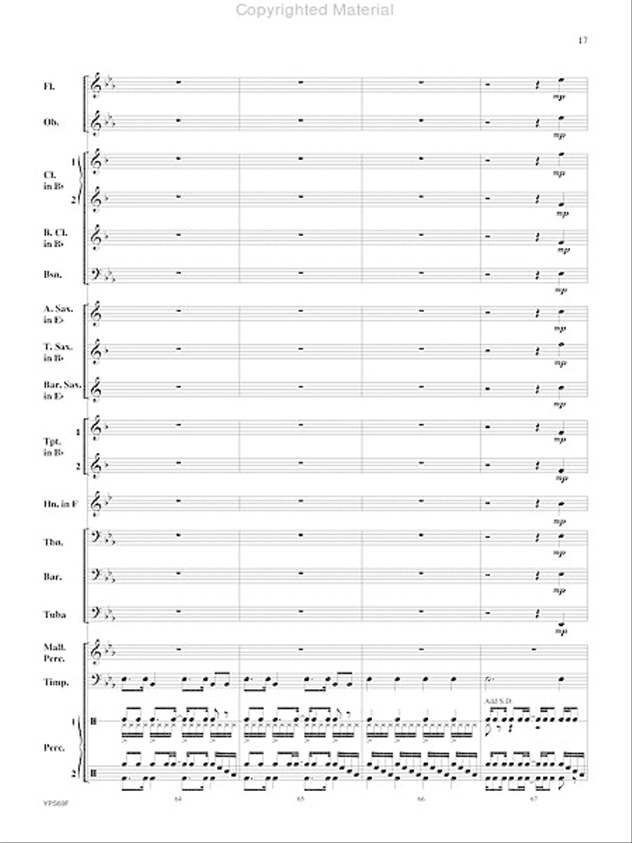 Will Drum for Food Will Drum for Food Concert Band scores gallery preview page 18