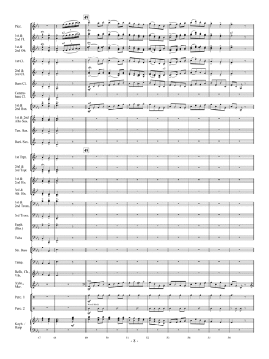 Sea Song Fantasy Sea Song Fantasy Concert Band scores gallery preview page 7