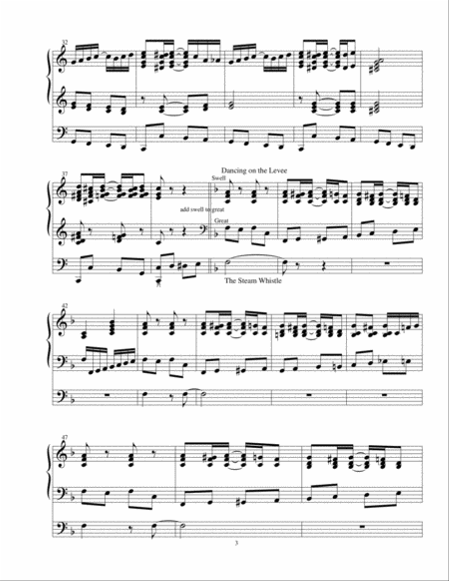 The Riverboat - a ragtime composition for organ Organ Solo scores gallery preview page 4