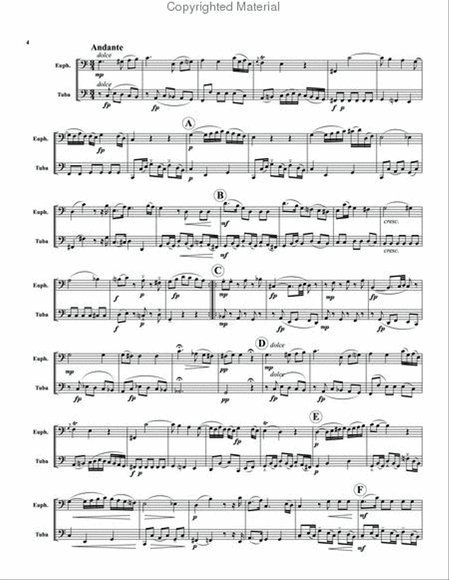 Sonata, KV. 292 Brass Duet scores gallery preview page 3