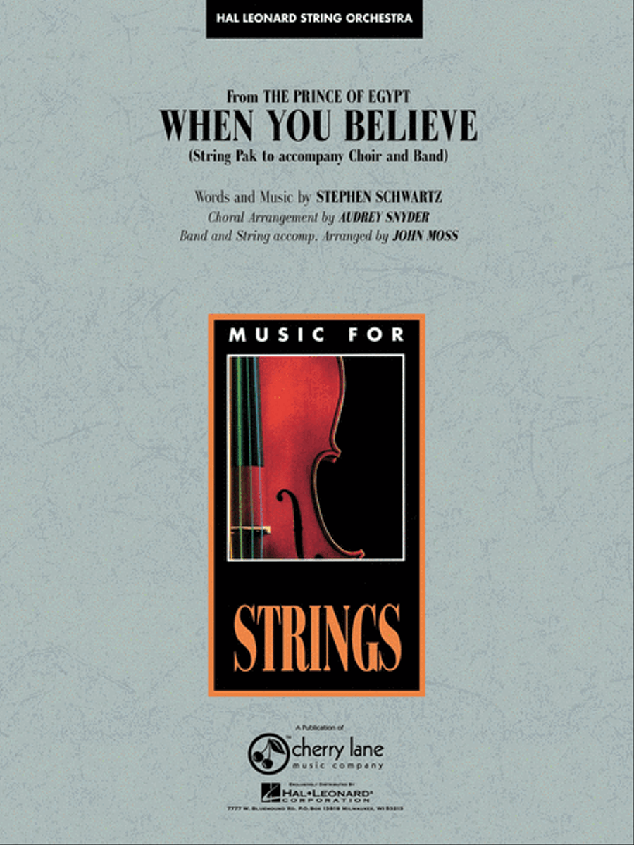 When You Believe (from The Prince of Egypt) String Orchestra scores gallery preview page 1
