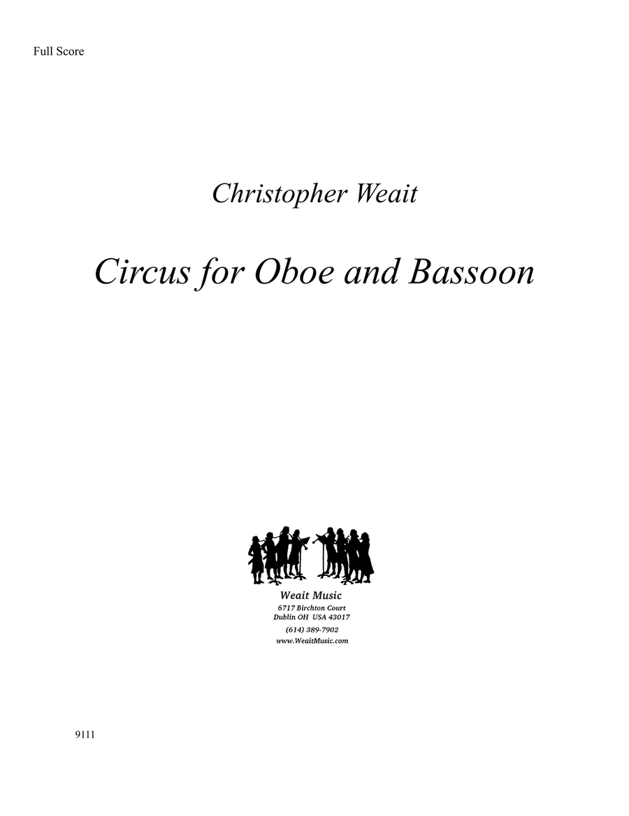 Circus for oboe & bassoon (6 ‘20) Woodwind Duet scores gallery preview page 1