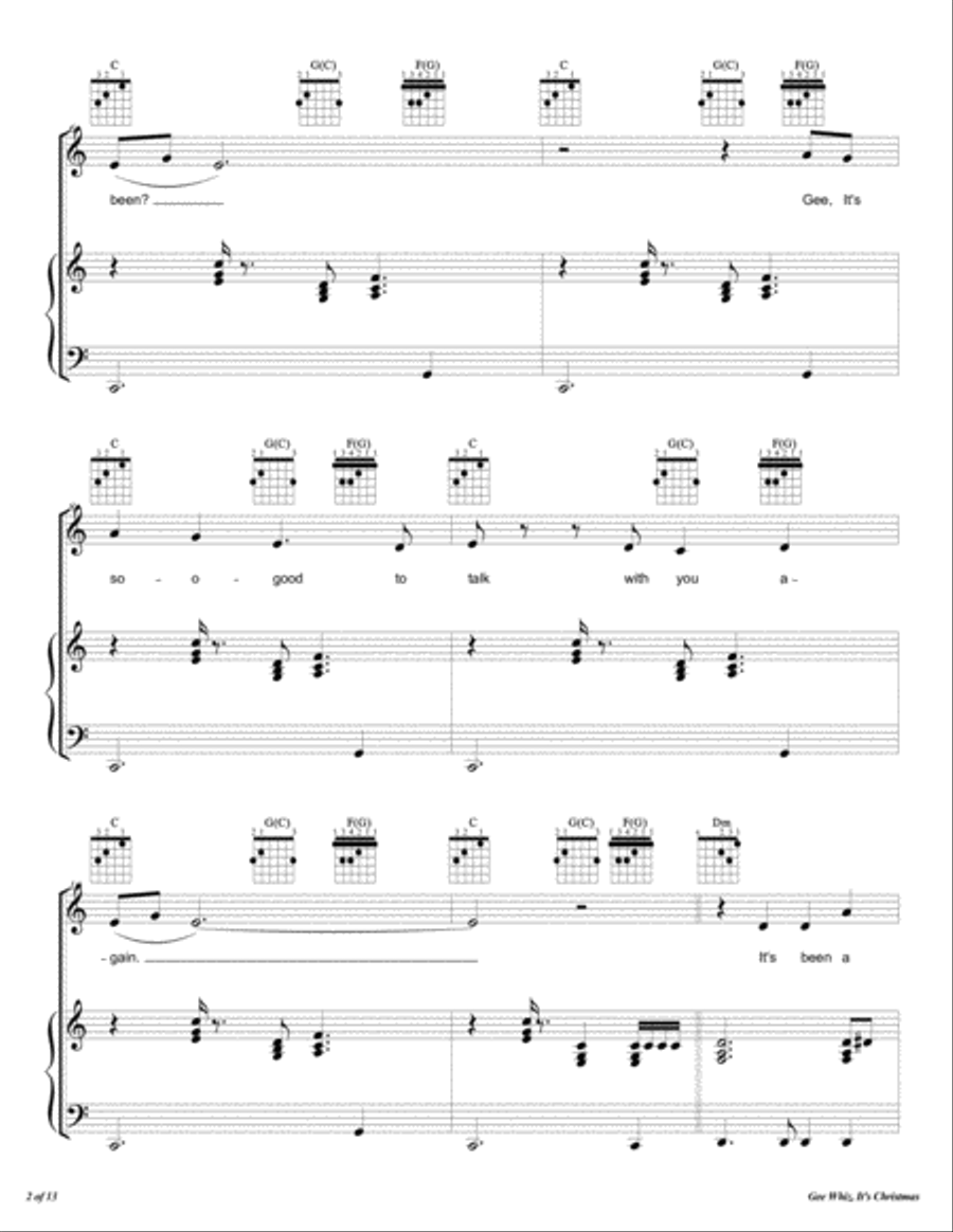 Gee Whiz, It's Christmas Gee Whiz, It's Christmas Voice scores gallery preview page 3