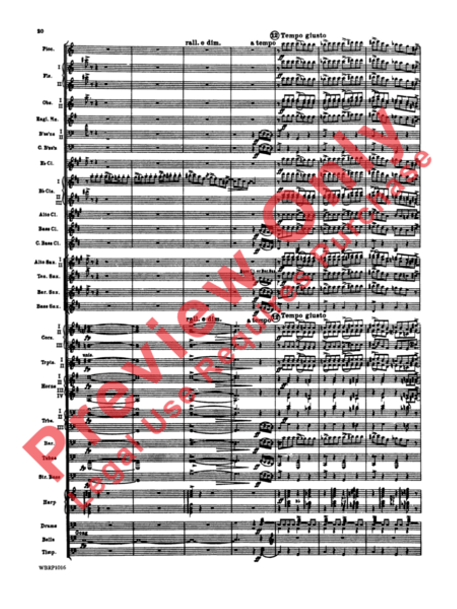 Rhapsody in Blue Concert Band scores gallery preview page 23