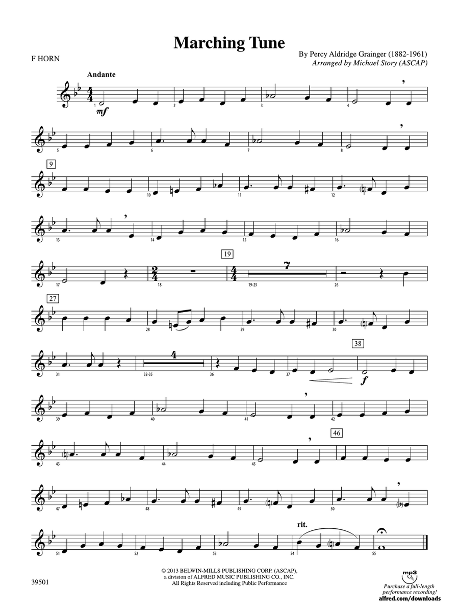 Marching Tune: 1st F Horn