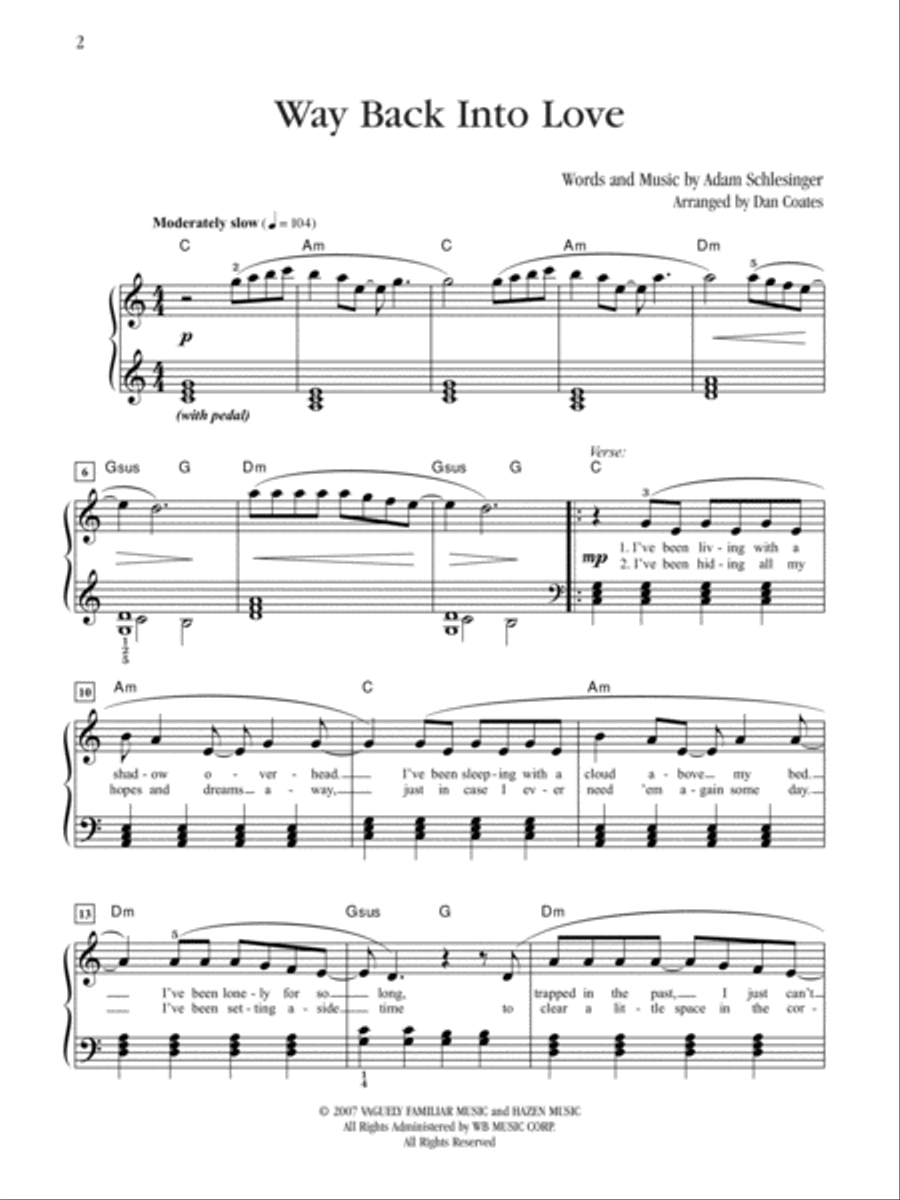 Way Back Into Love (from Music and Lyrics) Small Ensemble scores gallery preview page 2