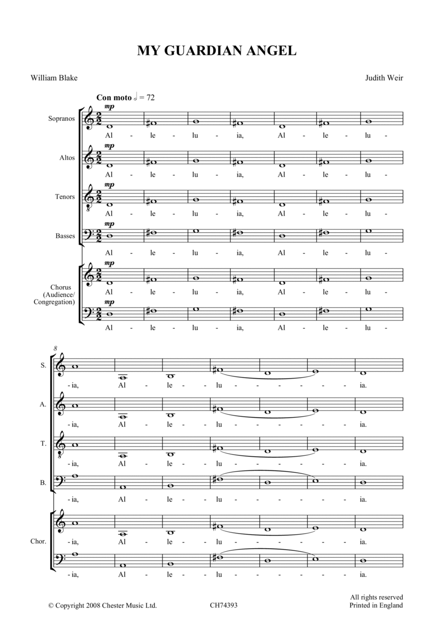My Guardian Angel 4-Part scores gallery preview page 1