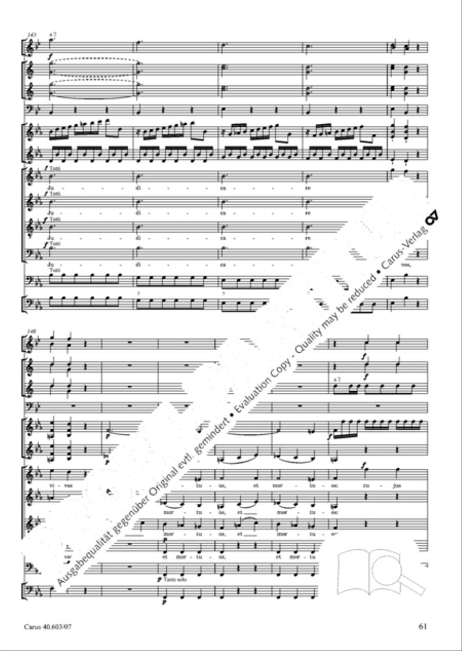 Grosse Orgelsolomesse in Es 4-Part scores gallery preview page 74