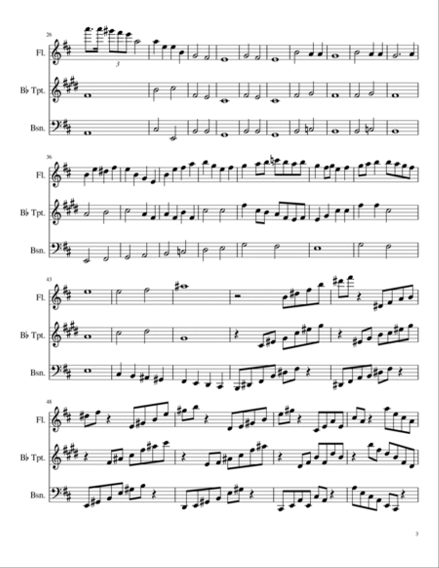 Three Blind Mice Small Ensemble scores gallery preview page 3