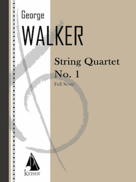 Walker - String Quartet No 1 Full Score (Pod)