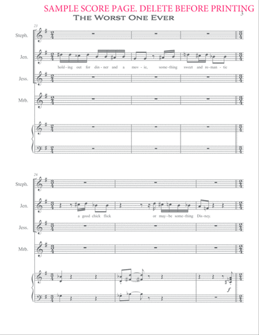 The Worst One Ever Large Ensemble scores gallery preview page 4