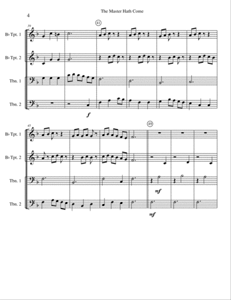 The Ash Grove Brass Ensemble scores gallery preview page 4