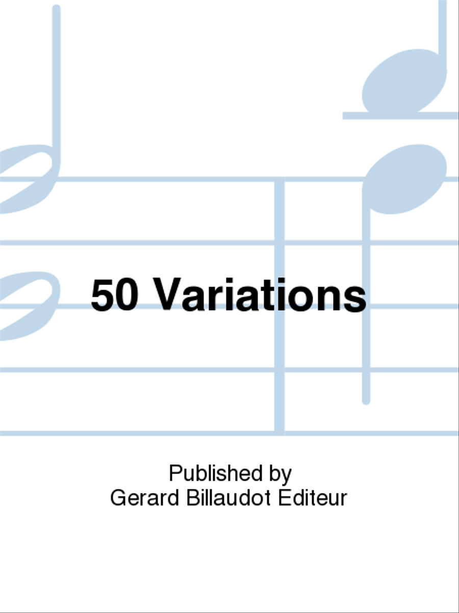 50 Variations Violin Solo - Sheet Music
