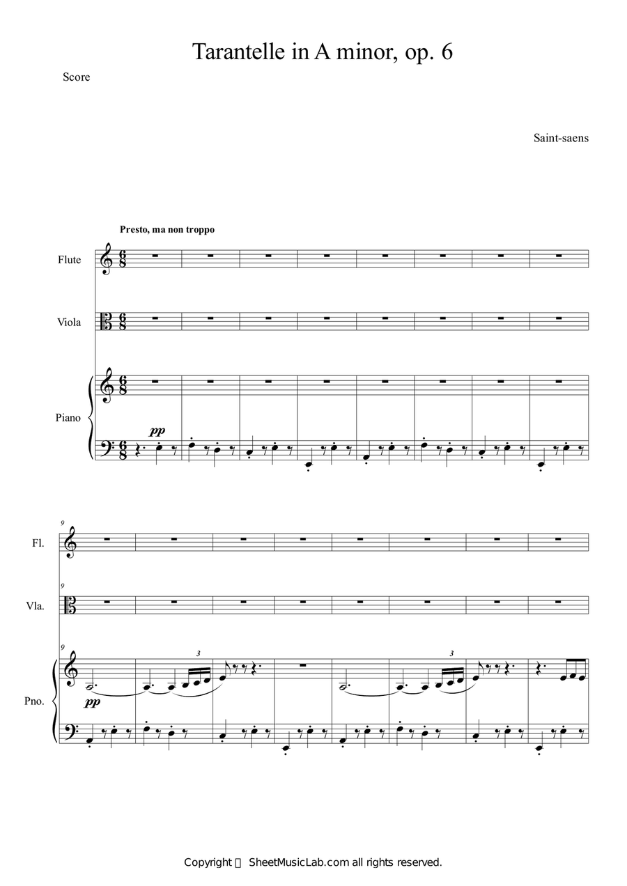 Tarantelle in A minor, op.6