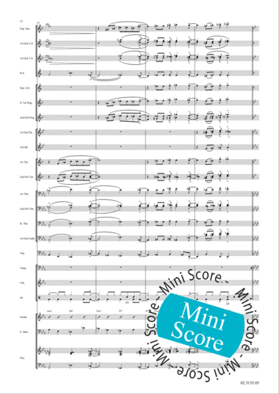 The Way You Look Tonight Fanfare Band scores gallery preview page 18