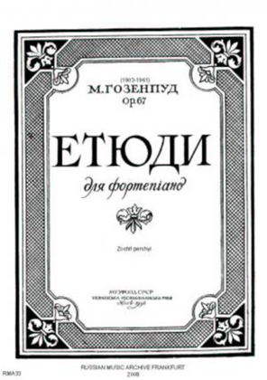 Book cover for Etiudy