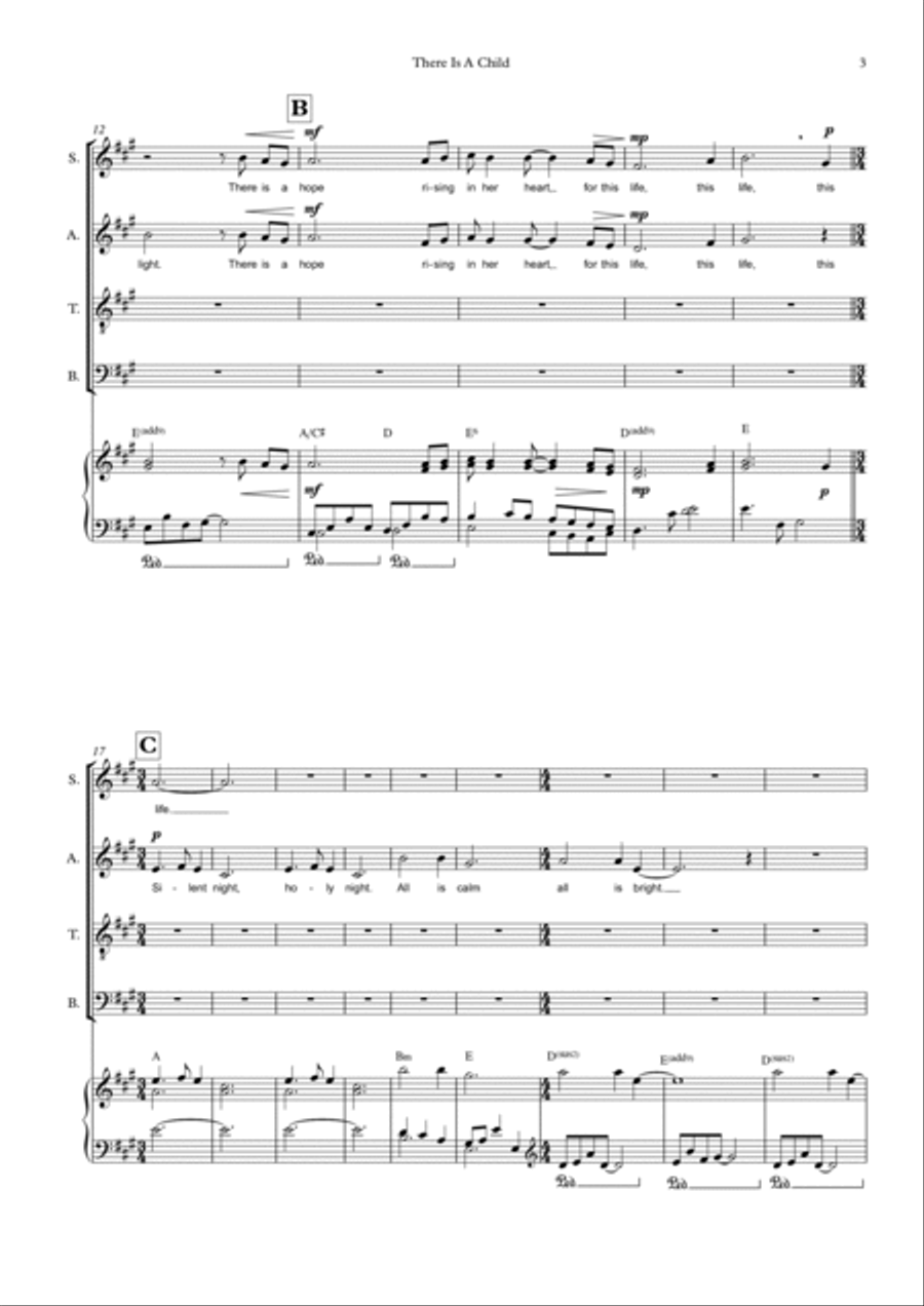 There Is A Child 4-Part scores gallery preview page 3