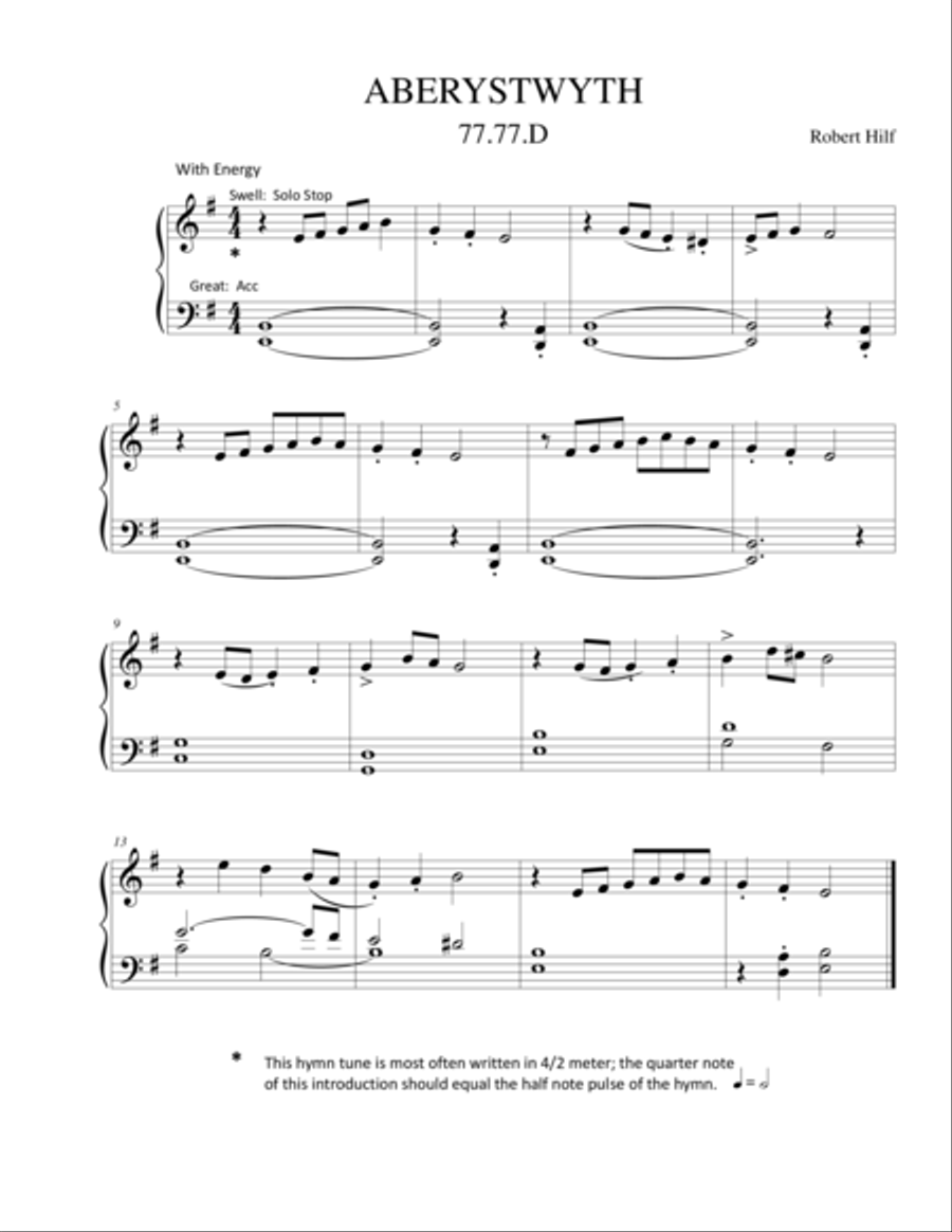 SET I - Hymn Introductions Piano scores gallery preview page 1
