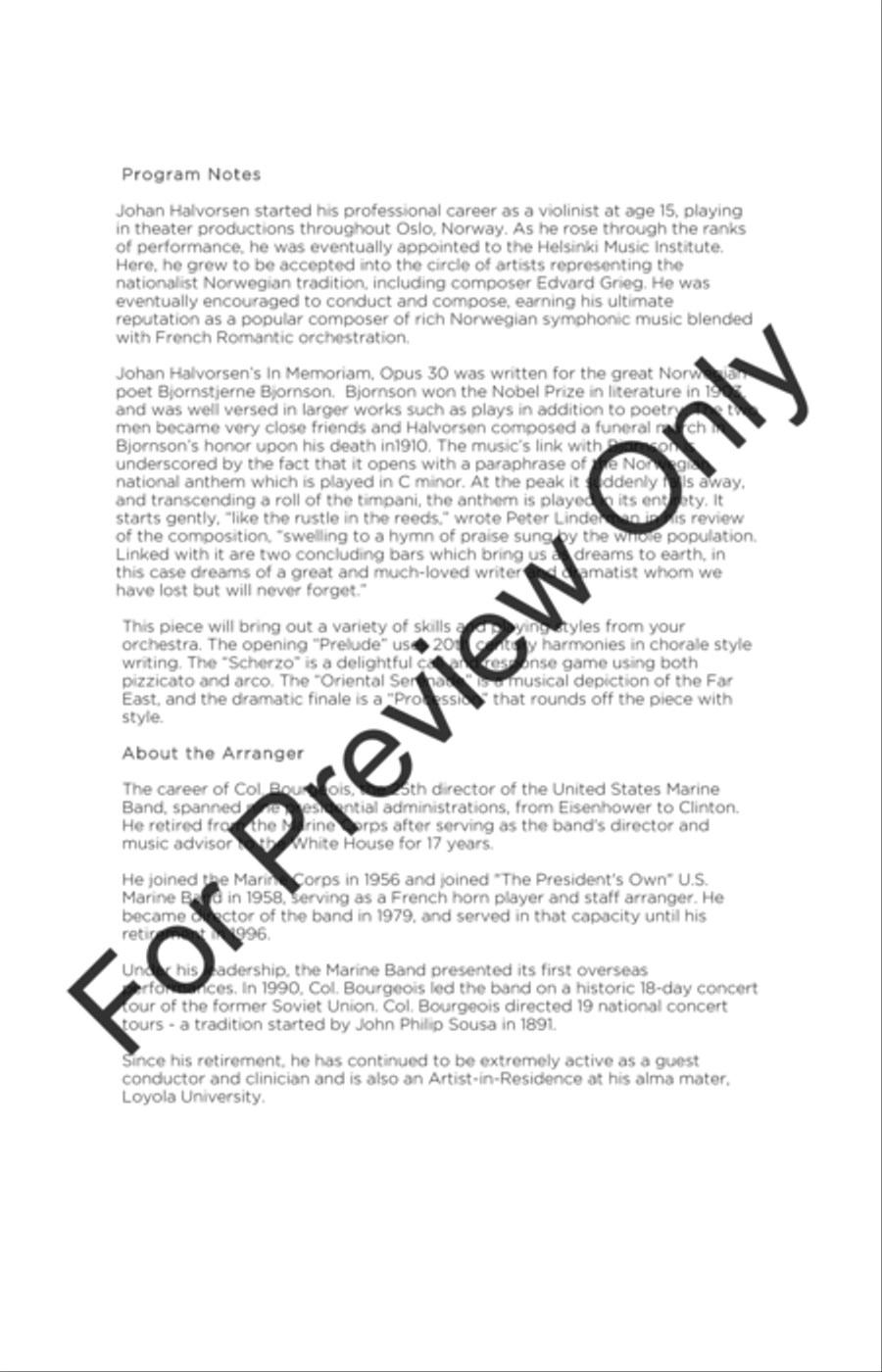 In Memoriam In Memoriam Concert Band scores gallery preview page 3