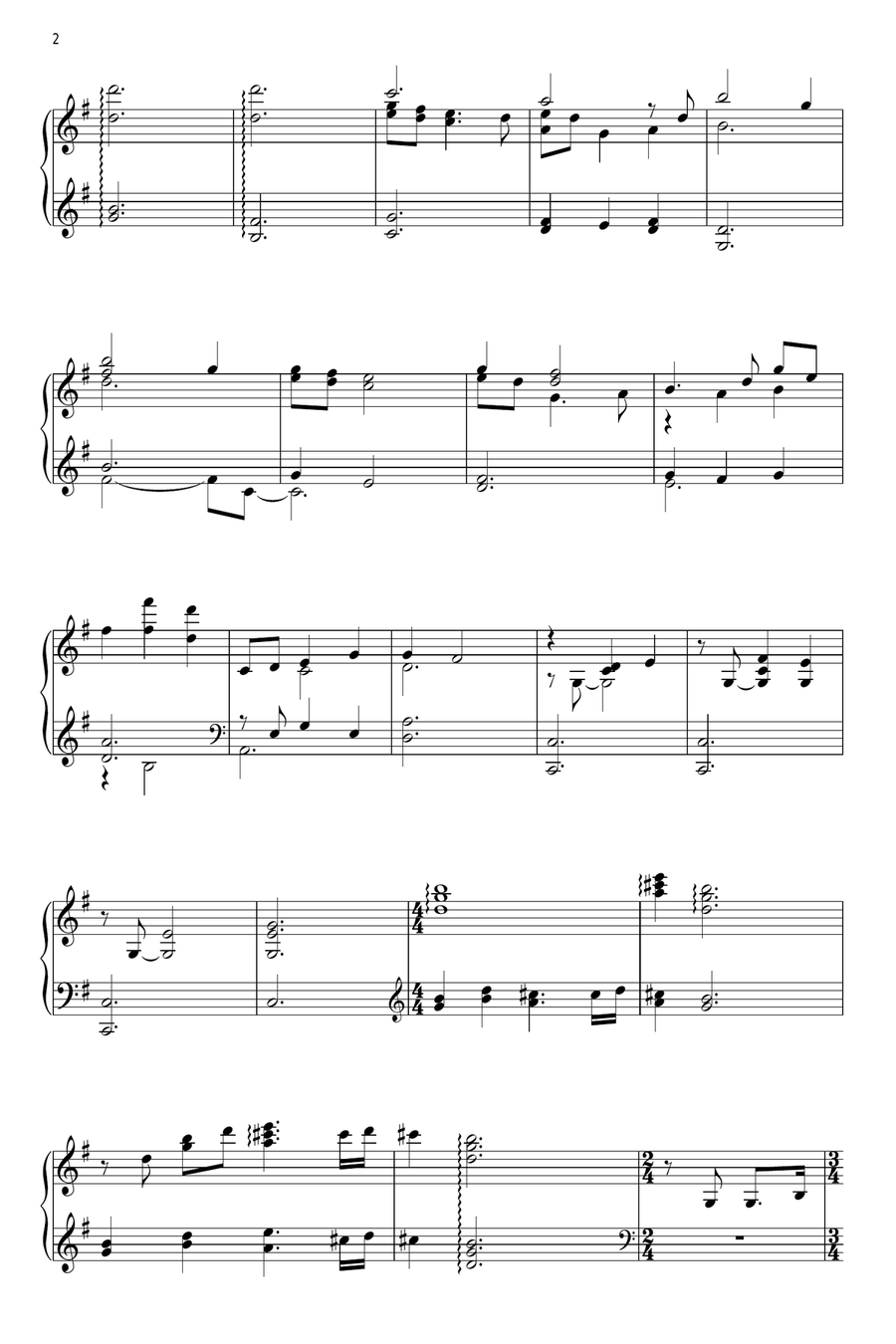 Under The Stars Under The Stars Piano Solo scores gallery preview page 2