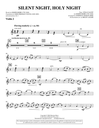 Book cover for Silent Night, Holy Night (from "carols For Choir And Congregation") - Violin 2