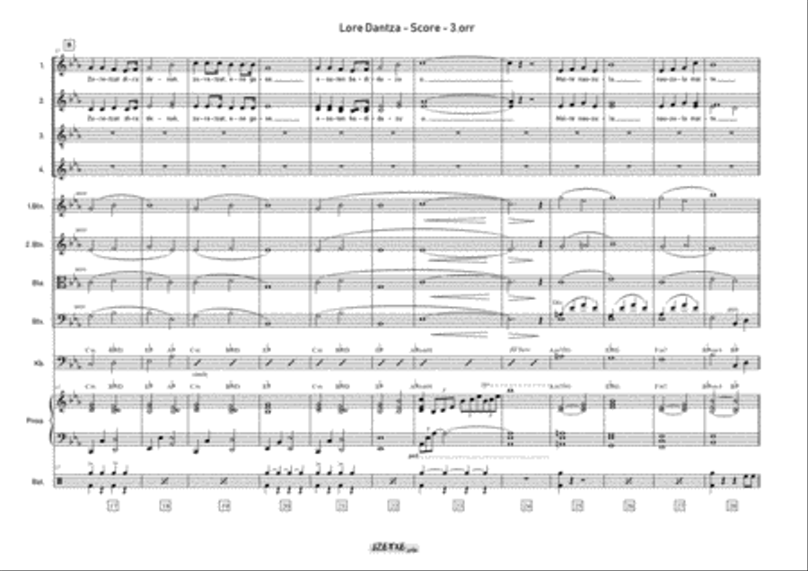 LOREDANTZA (Score) Full Orchestra scores gallery preview page 6